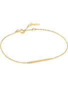 ANIA HAIE BAU001-06YG Gold Solid Bar Bracelet Ladies Gold 14K