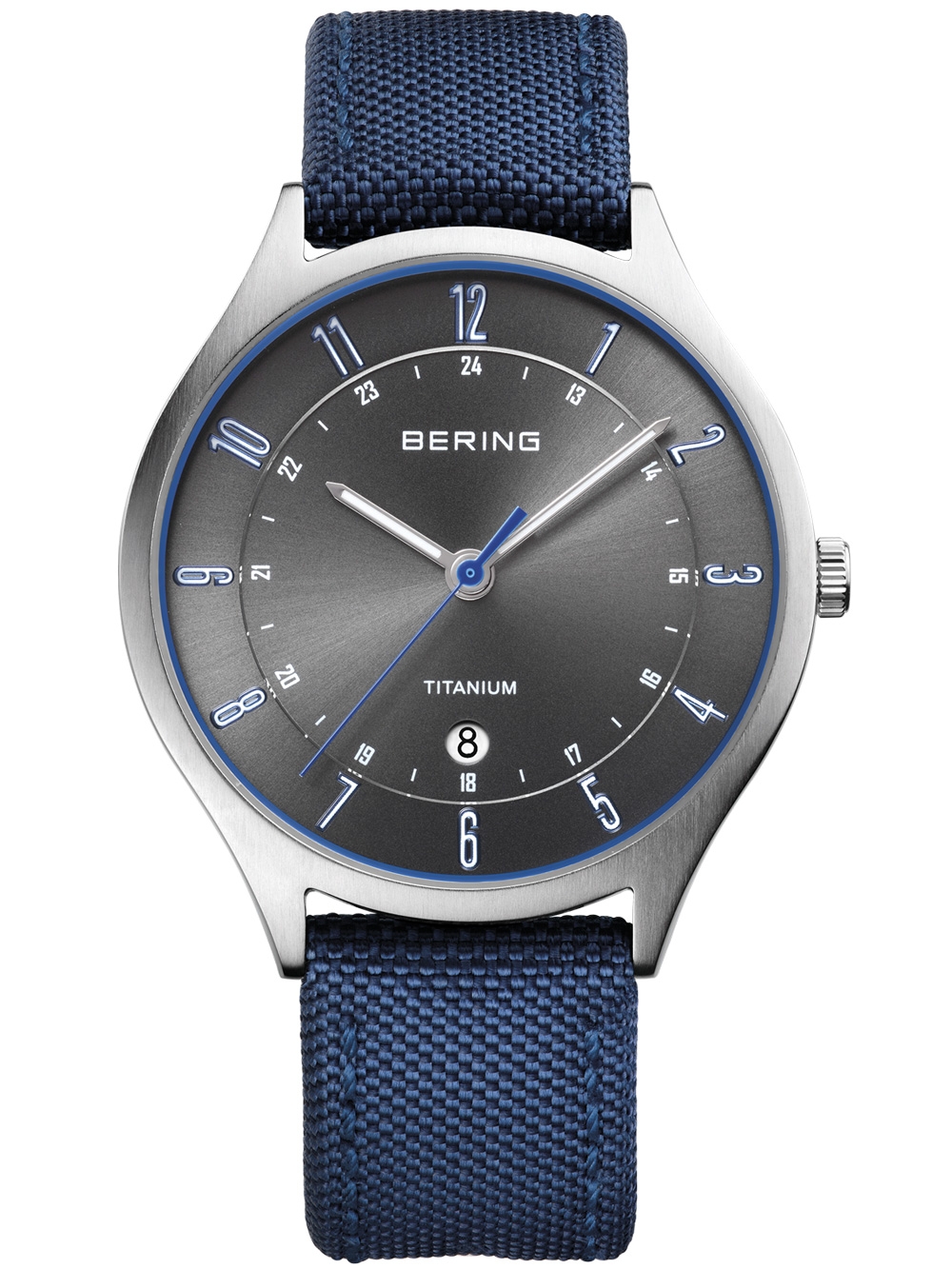 Bering 11739-873 Titanium Men's 39mm 5 ATM