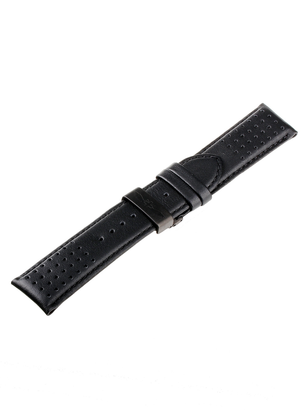 Universal Replacement Strap [24 mm] black + black folding clasp Ref. 23834