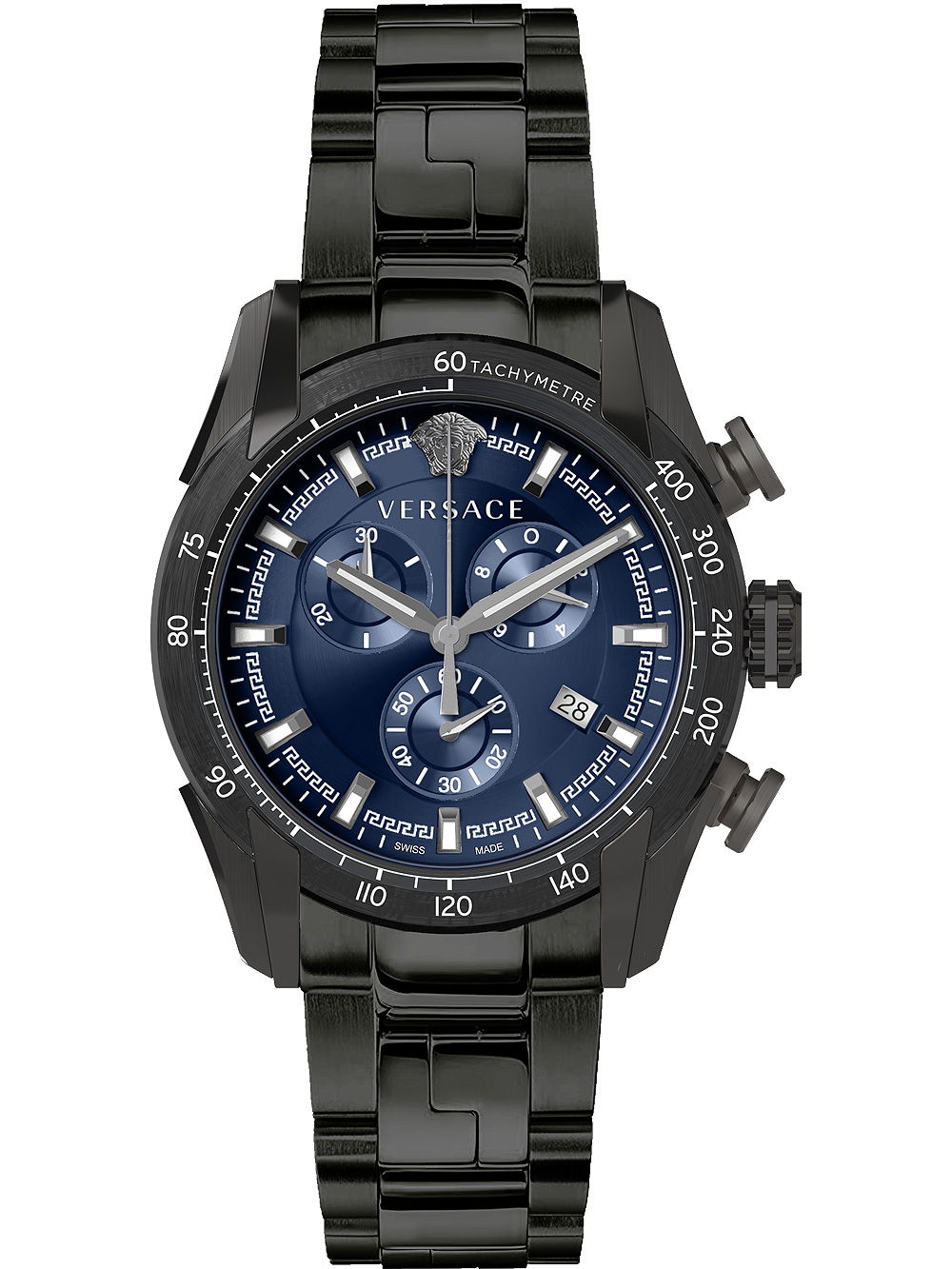 Versace VE2I00521 V-Ray Chronograph Mens Watch 44mm 5ATM