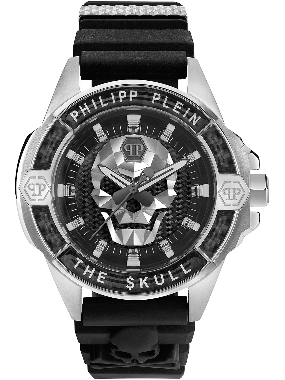 Philipp Plein PWAAA1622 The $kull Carbon Fiber 44mm 5ATM