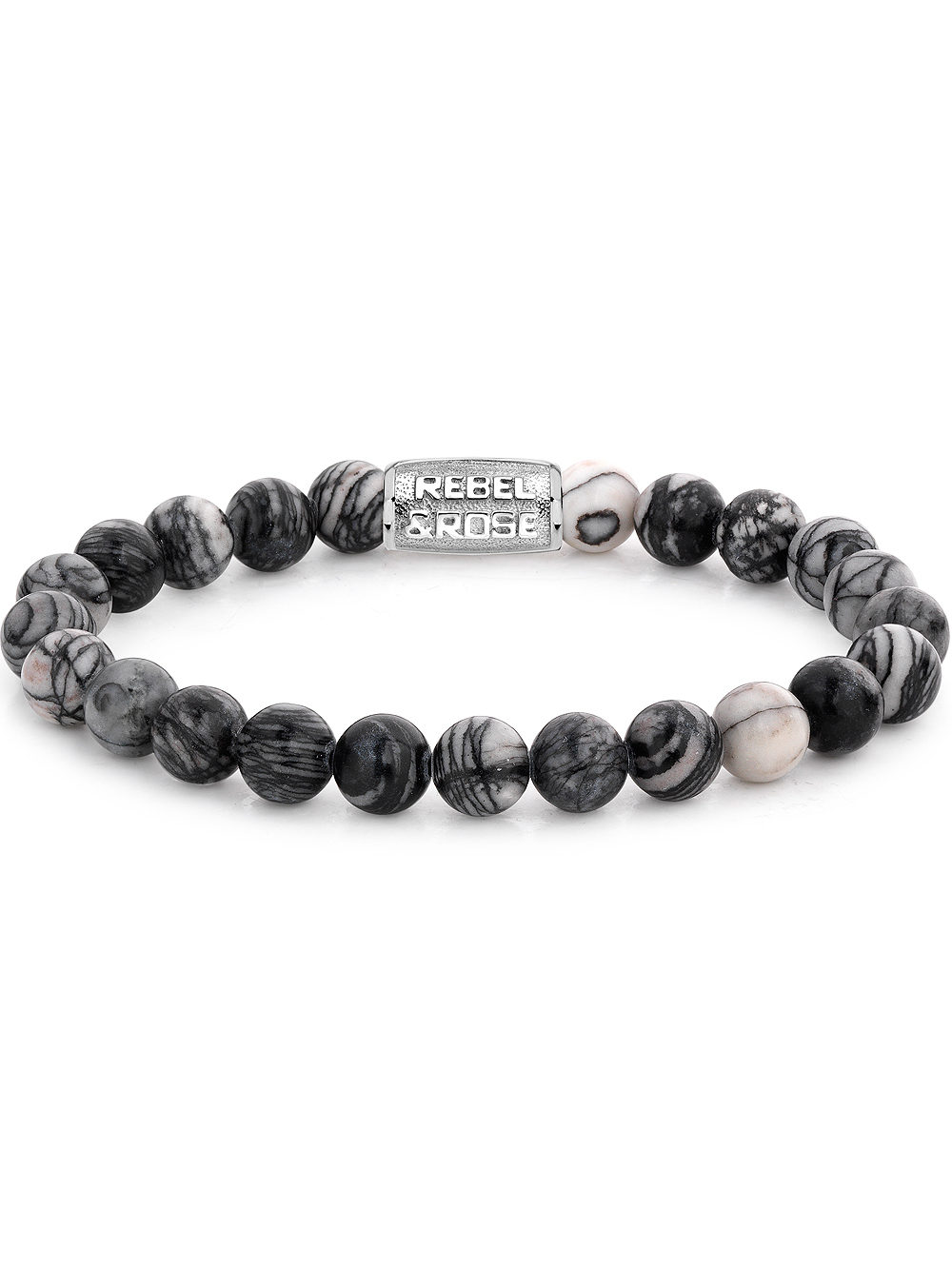 Rebel & Rose Bracelet Black Wolf RR-80032-S-L+ mens