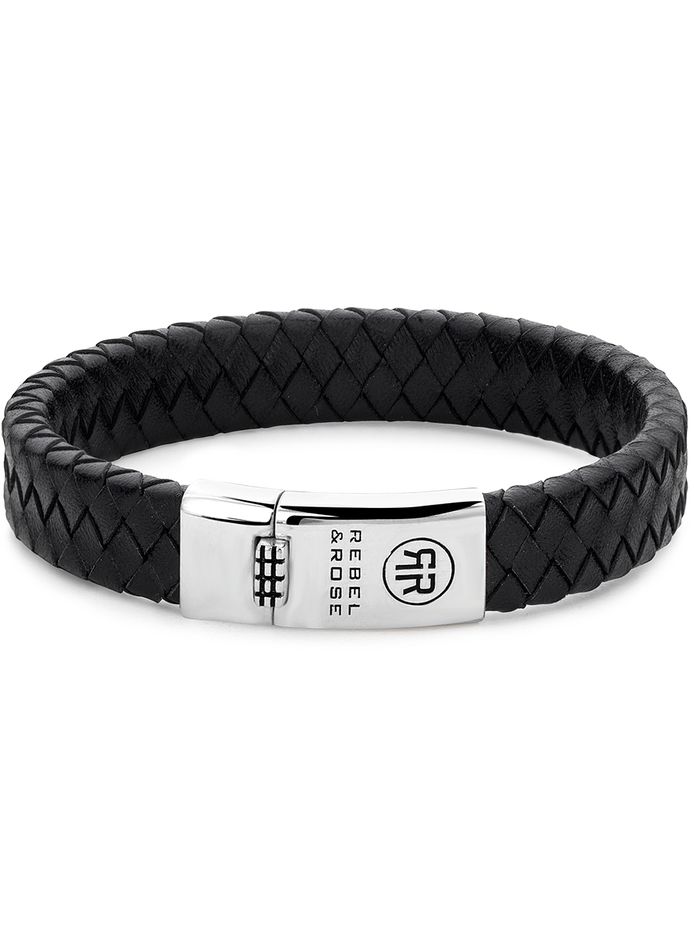 Rebel & Rose Bracelet Braided Flat RR-L0141-S-L+ mens