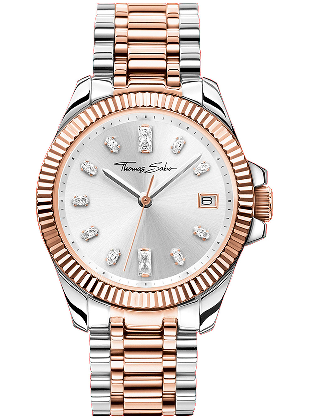 Thomas Sabo WA0371-277-201 Bicolor Ladies Watch 33mm 5ATM