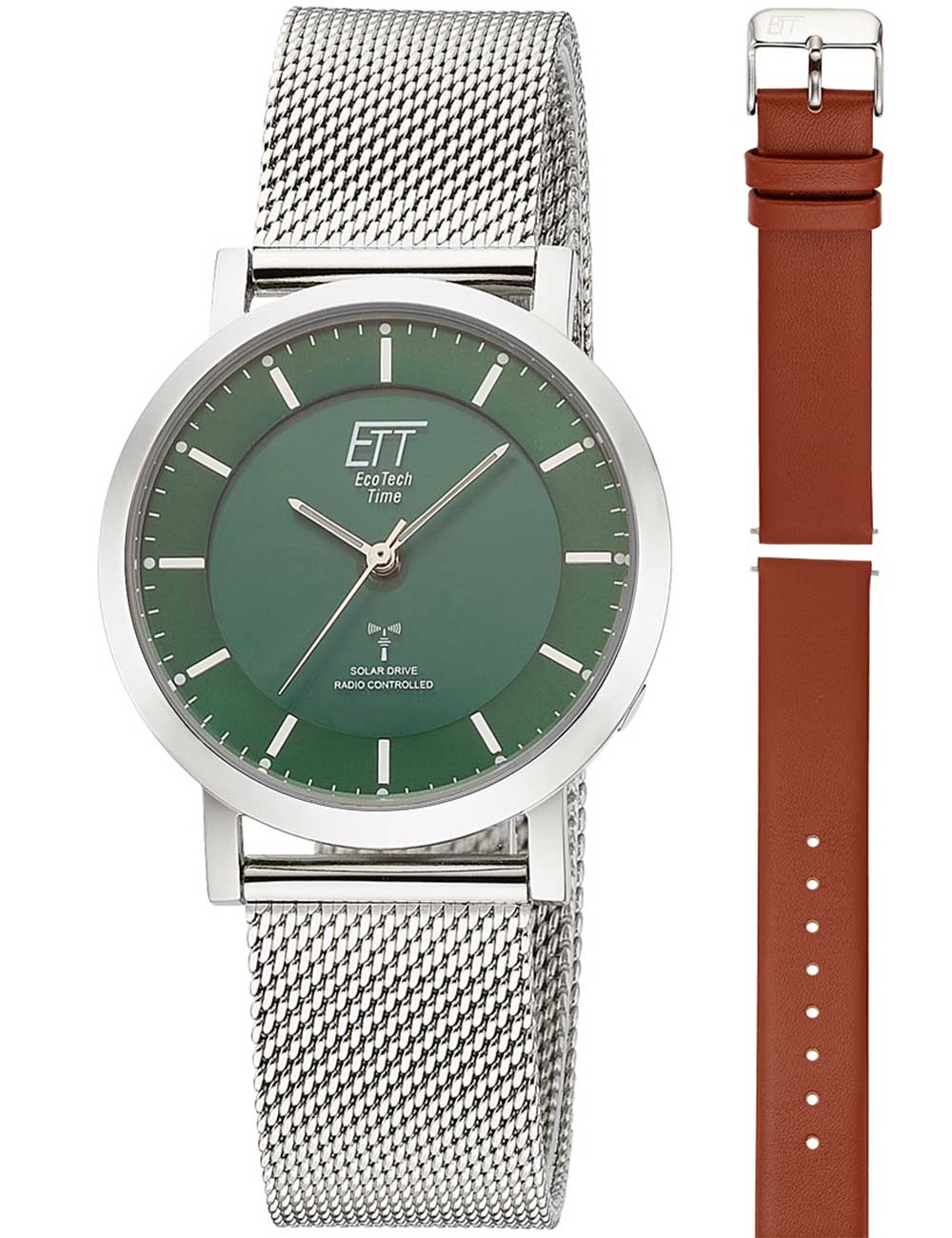 ETT Eco Tech Time ELS-11618-81MS Ladies Watch Atacama Solar Radio Controlled 36mm 5ATM