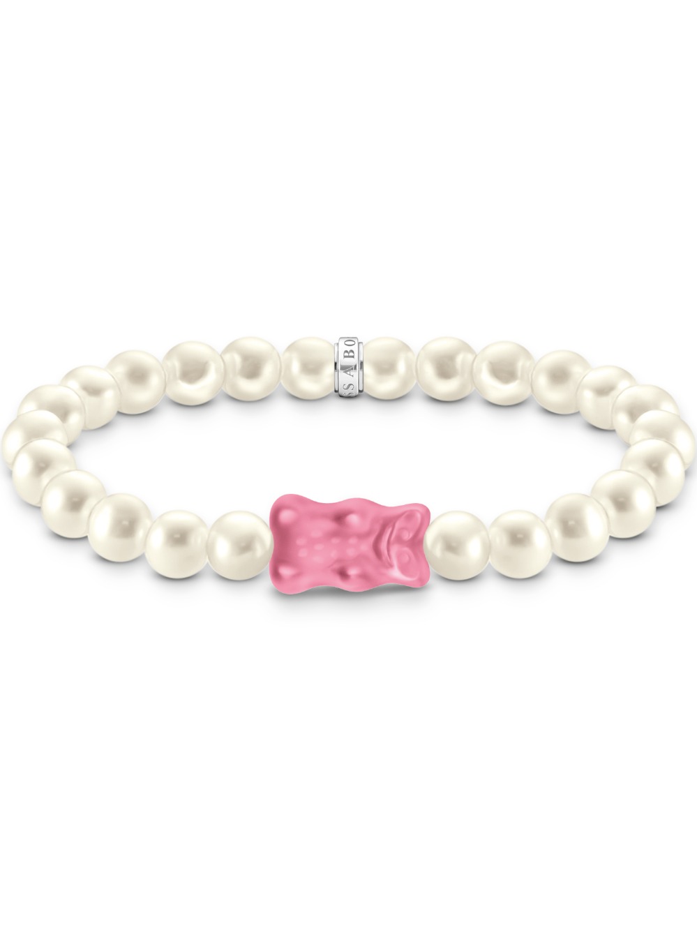 Thomas Sabo A2154-082-9-L15 Gold Bears Pearl Bracelet pink 15 cm