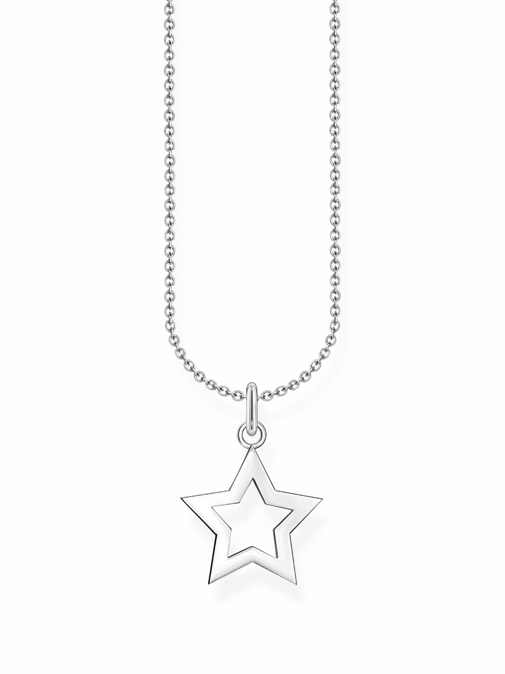 Thomas Sabo KE2222-001-21-L45V Silver Necklace with Star Pendant Ladies