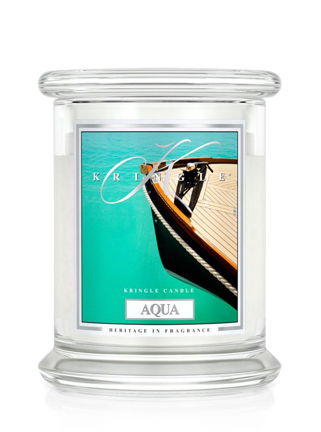 Kringle Candle Aqua vonná svíčka střední 2-knotová (411 g)