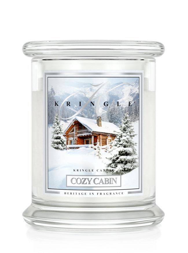 Kringle Candle COZY CABIN vonná svíčka střední 2-knotová (411 g)