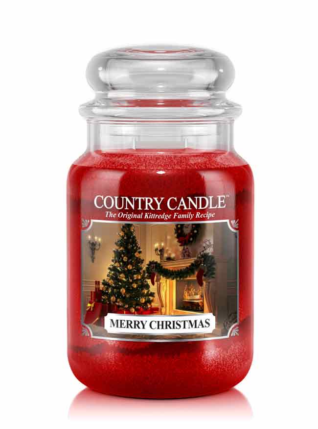 Country Candle Merry Christmas vonná svíčka velká 2-knotová (652 g)