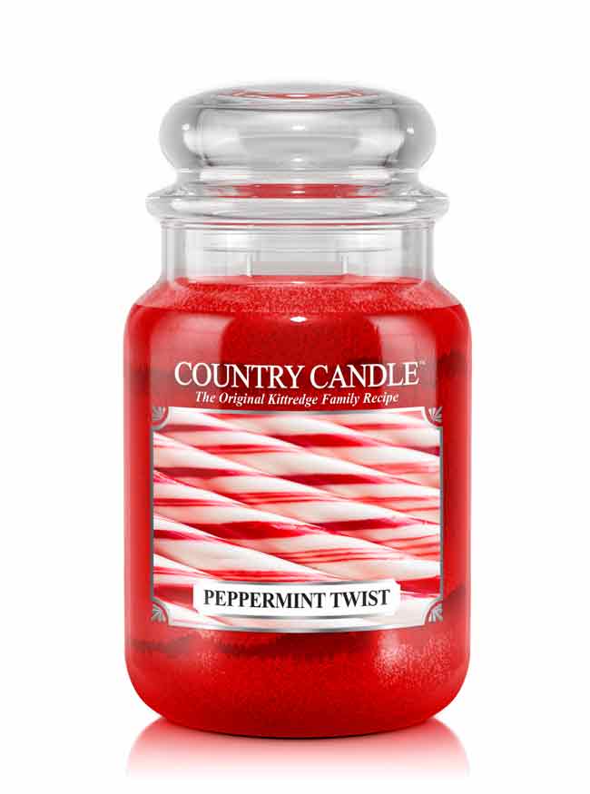 Country Candle Peppermint Twist vonná svíčka velká 2-knotová (652 g)