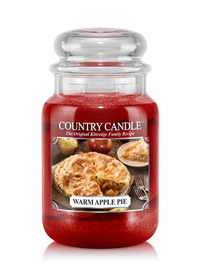 Country Candle Warm Apple Pie vonná svíčka velká 2-knotová (652 g)