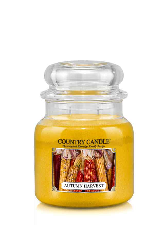 Country Candle Autumn Harvest vonná svíčka střední 2-knotová (453 g)