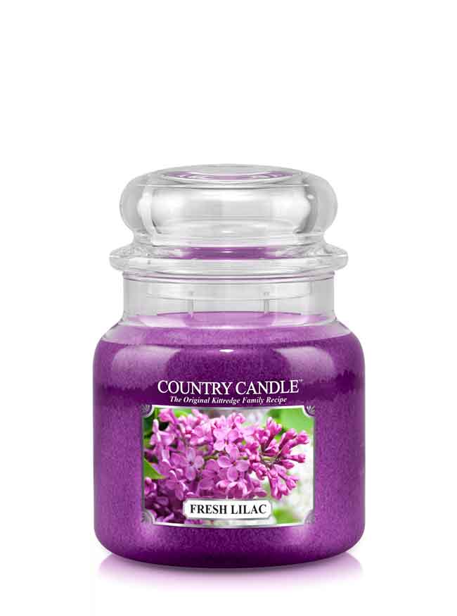 Country Candle Fresh Lilac vonná svíčka střední 2-knotová (453 g)