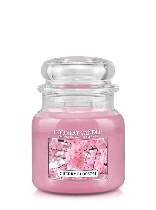 Country Candle Cherry Blossom vonná svíčka střední 2-knotová (453 g)