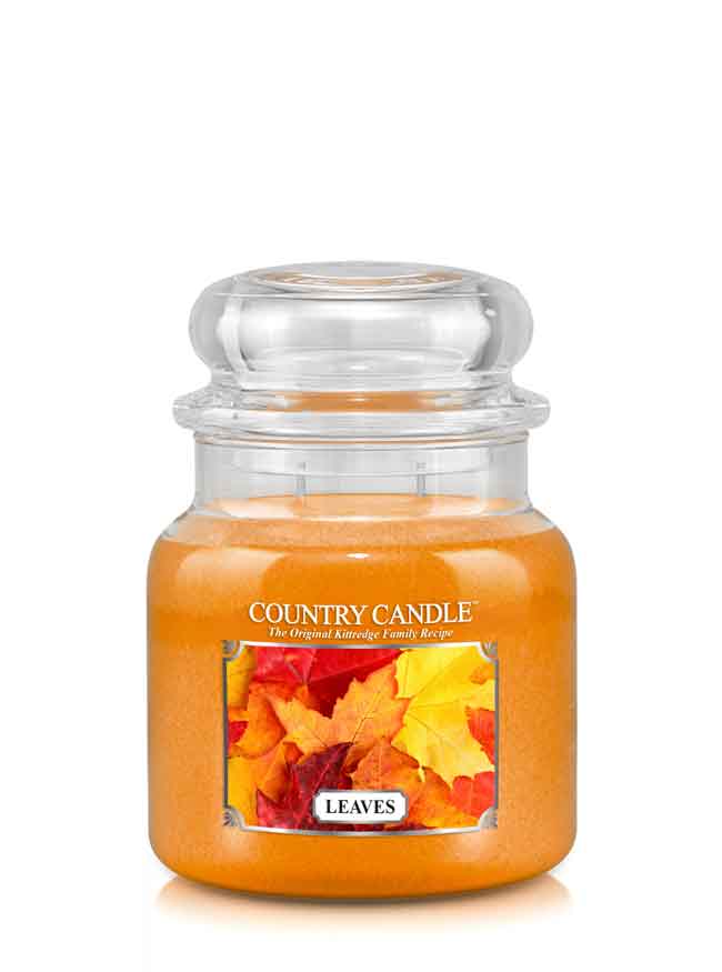 Country Candle Leaves vonná svíčka střední 2-knotová (453 g)