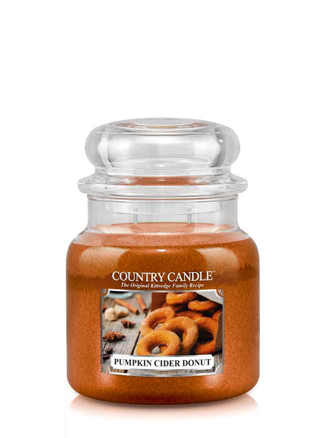 Country Candle Pumpkin Cider Donut vonná svíčka střední 2-knotová (453 g)