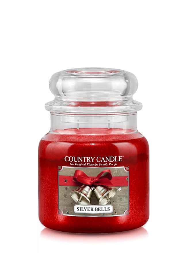 Country Candle Silver Bells vonná svíčka střední 2-knotová (453 g)