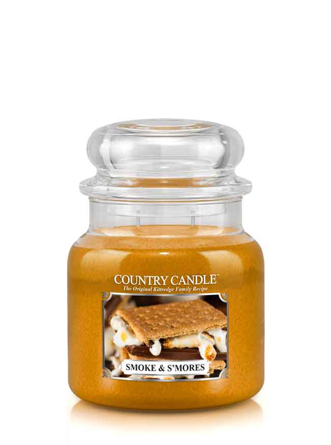 Country Candle Smoke & S'mores vonná svíčka střední 2-knotová (453 g)