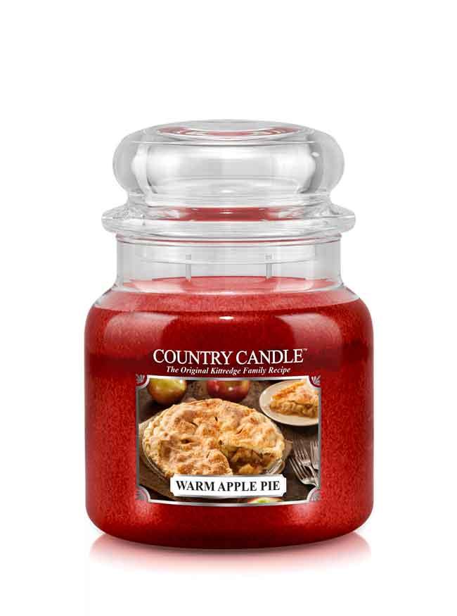 Country Candle Warm Apple Pie vonná svíčka střední 2-knotová (453 g)