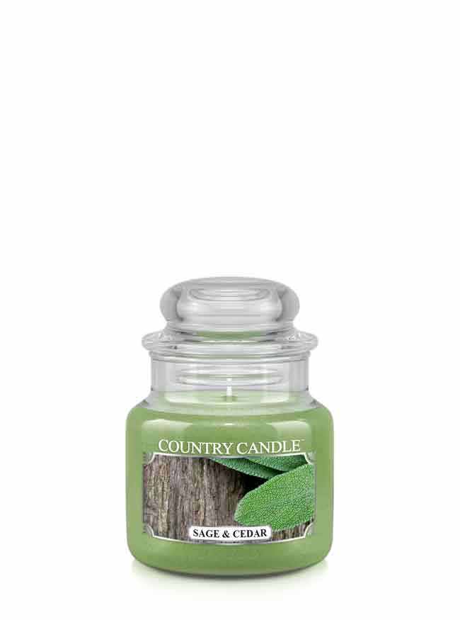 Country Candle Sage & Cedar vonná svíčka mini 1-knotová (104 g)