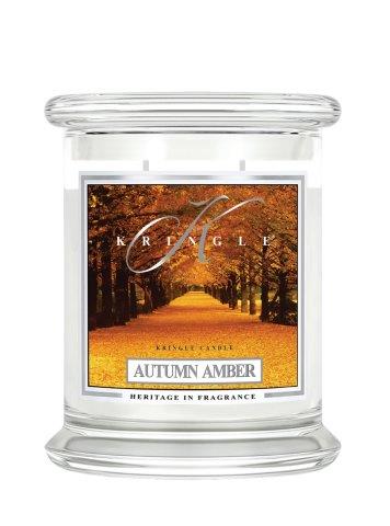 Kringle Candle Autumn Amber vonná svíčka střední 2-knotová (411 g)