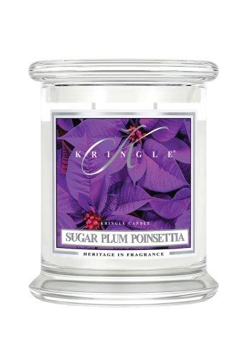 Kringle Candle Sugar Plum Poinsettia vonná svíčka střední 2-knotová (411 g)