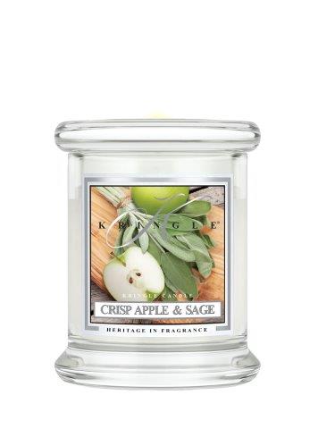 Kringle Candle Crisp Apple & Sage vonná svíčka mini 1-knotová (127 g)