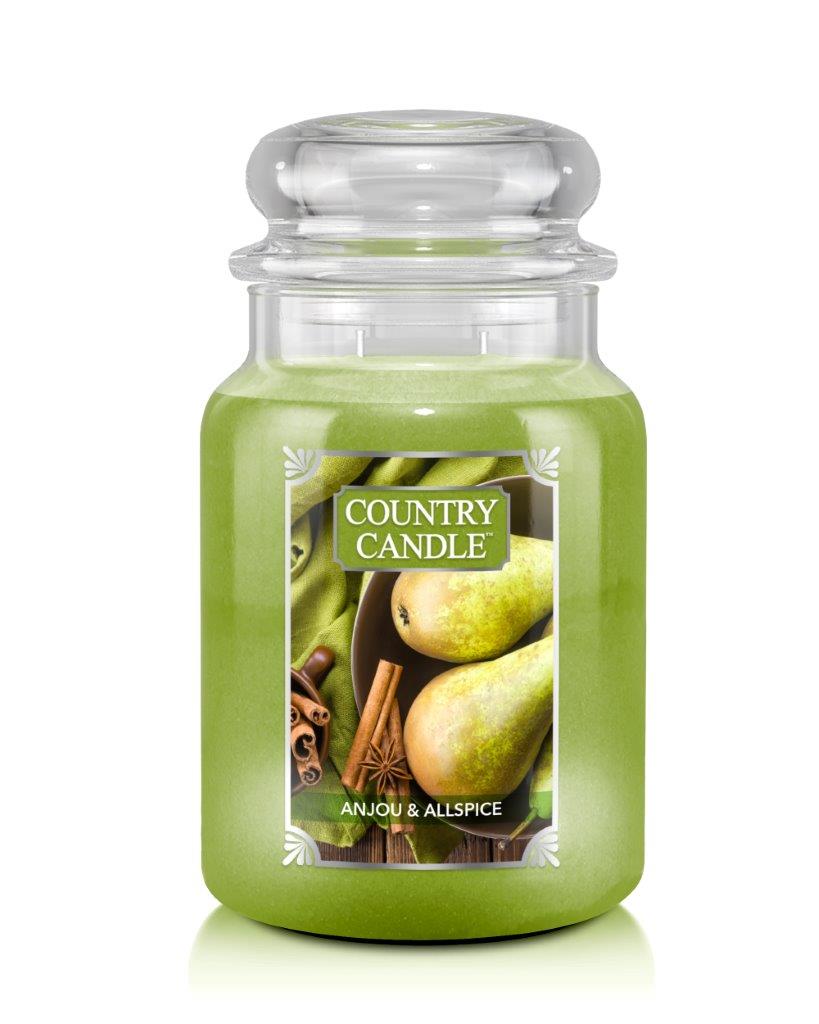 Country Candle Anjou & Allspice vonná svíčka velká 2-knotová (652 g)