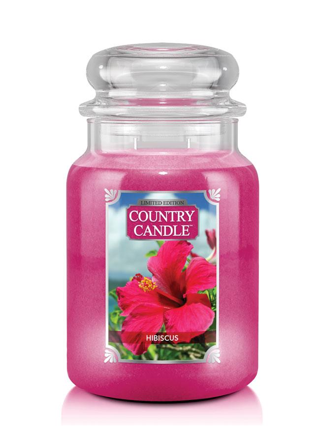 Country Candle Hibiscus vonná svíčka velká 2-knotová (652 g)