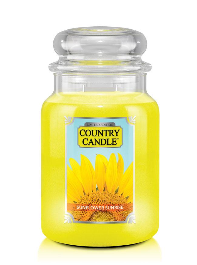 Country Candle Sunflower Sunrise vonná svíčka velká 2-knotová (652 g)