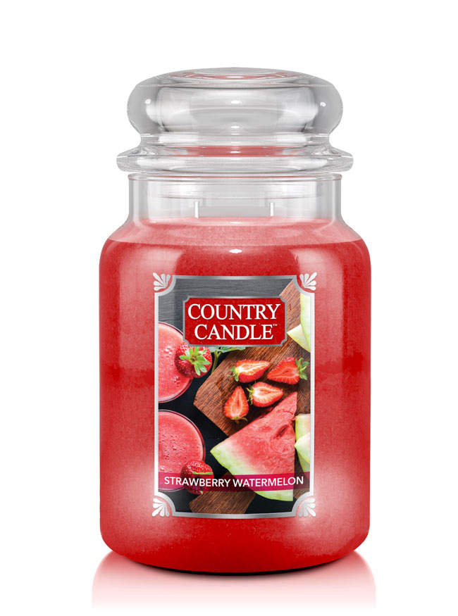 Country Candle Strawberry Watermelon vonná svíčka velká 2-knotová (652 g)