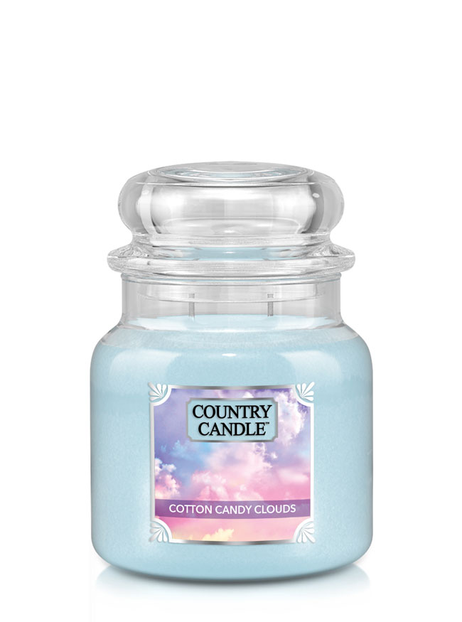 Country Candle Cotton Candy Clouds vonná svíčka střední 2-knotová (453 g)