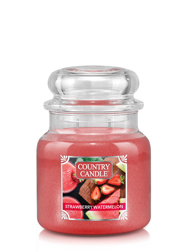 Country Candle Strawberry Watermelon vonná svíčka střední 2-knotová (453 g)