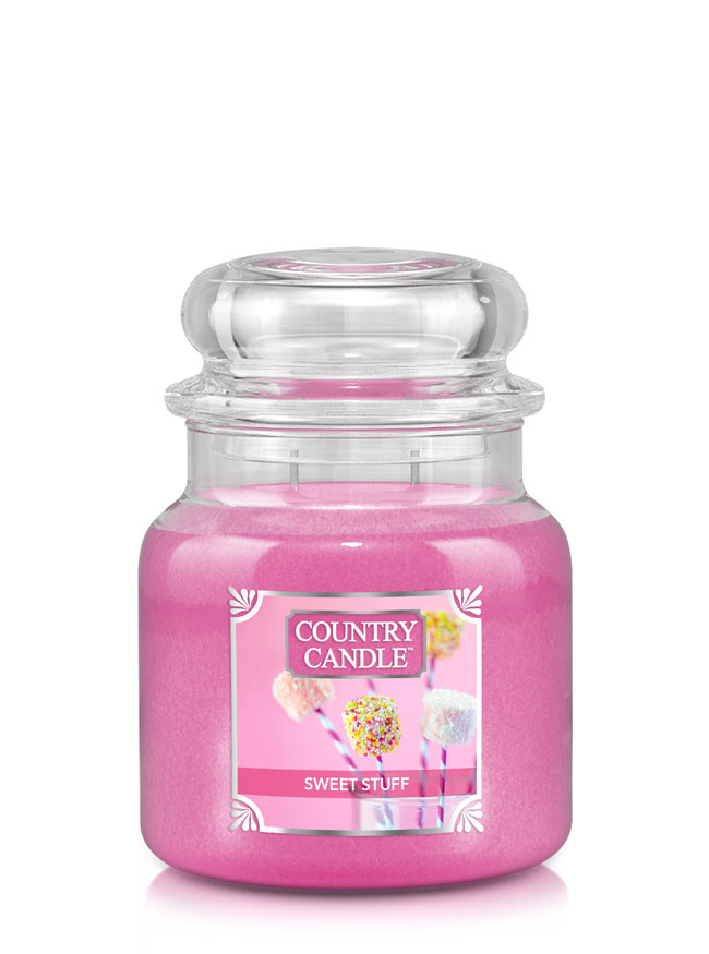 Country Candle Sweet Stuff vonná svíčka střední 2-knotová (453 g)