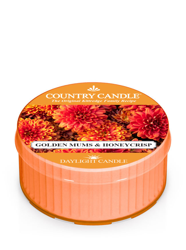 Country Candle Golden Mums & Honey Crisp Tonka vonná svíčka (42 g)