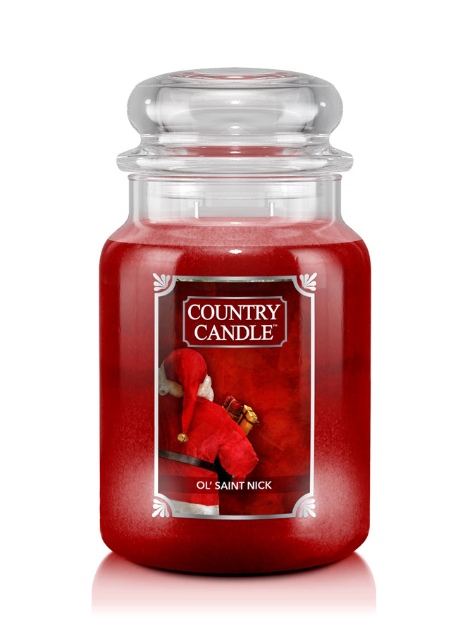 Country Candle Ol' Saint Nick vonná svíčka velká 2-knotová (652 g)