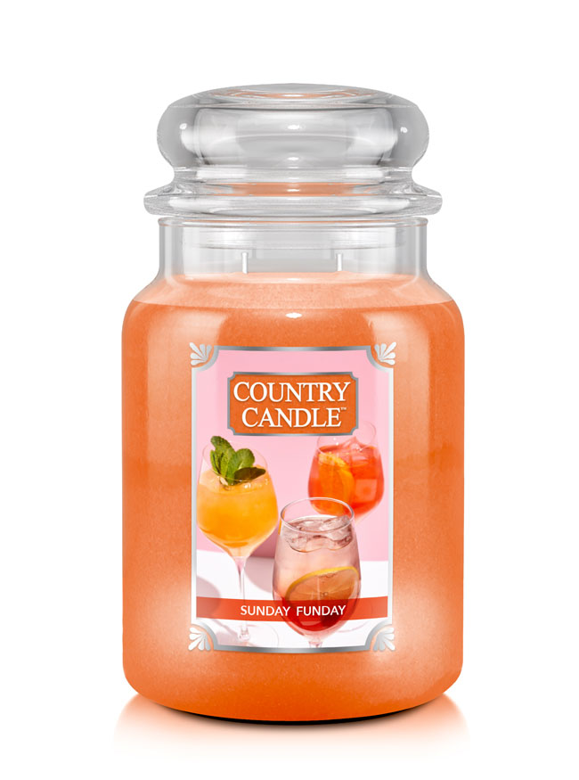 Country Candle Sunday Funday vonná svíčka velká 2-knotová (652 g)