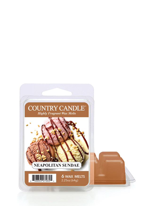 Country Candle Neapolitan Sundae vonný vosk (64 g)