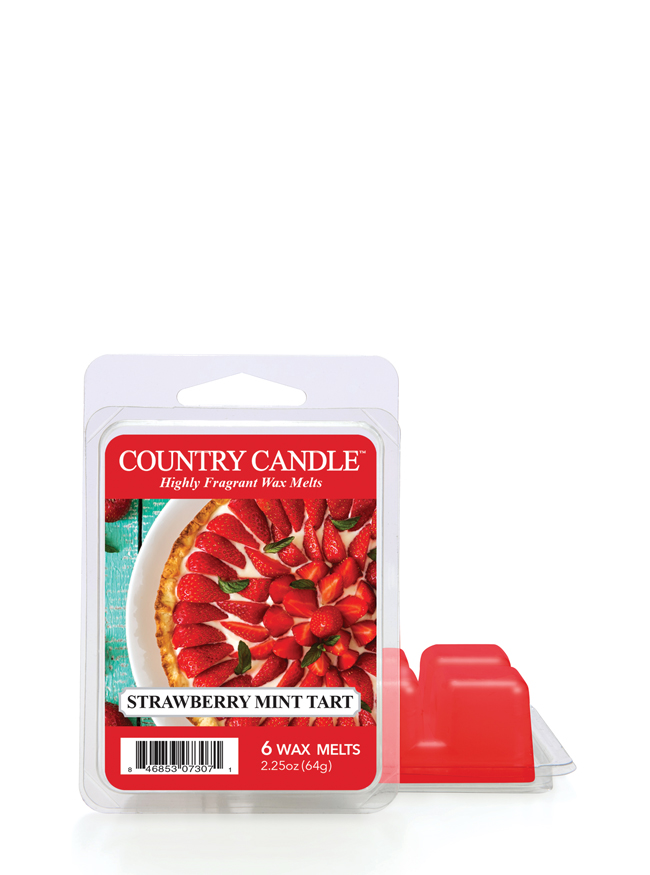 Country Candle Strawberry Mint Tart vonný vosk (64 g)