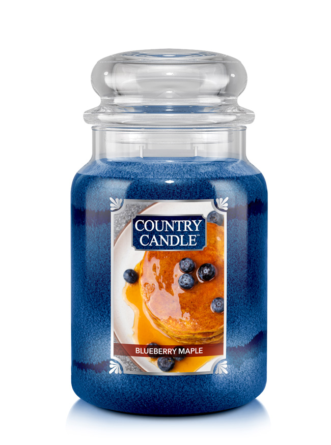 Country Candle Blueberry Maple vonná svíčka velká 2-knotová (652 g)