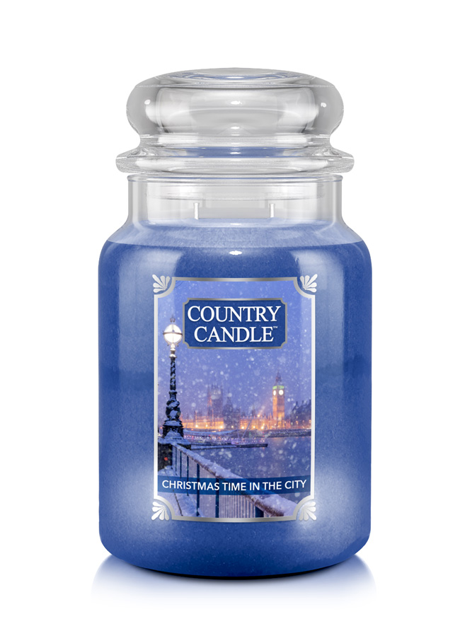 Country Candle Christmas Time in the City vonná svíčka velká 2-knotová (652 g)