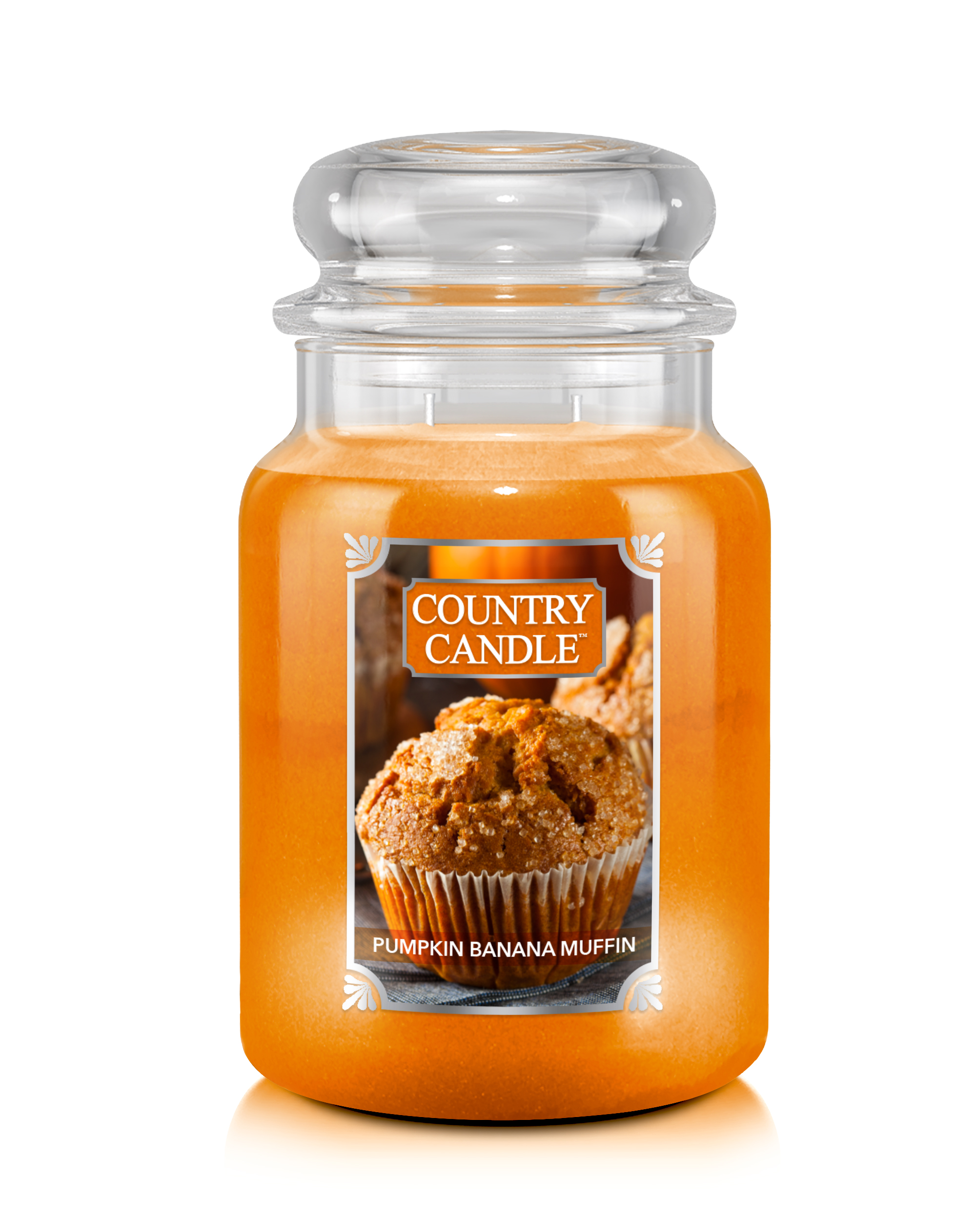 Country Candle Pumpkin Banana Muffin vonná svíčka velká 2-knotová (737 g)