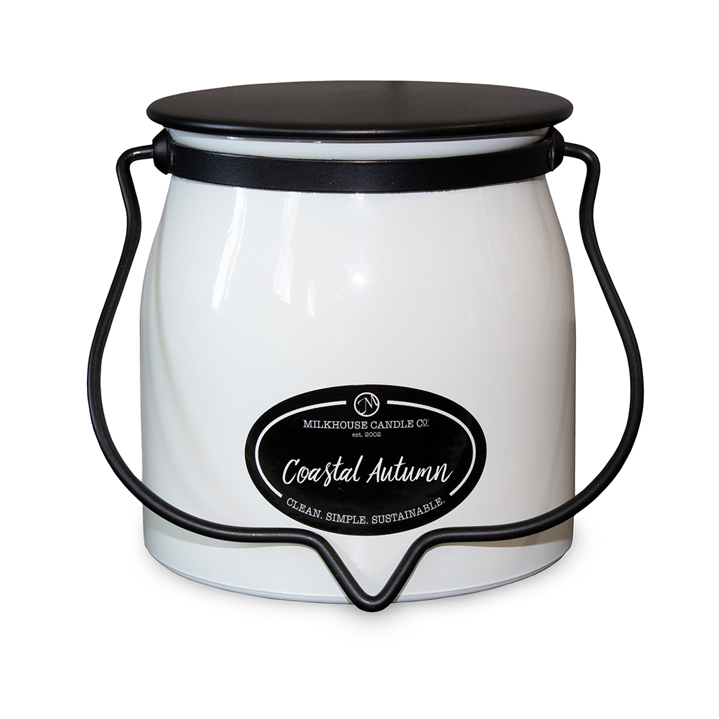 MILKHOUSE CANDLE Coastal Autumn vonná svíčka BUTTER JAR 2-knotová (454 g)