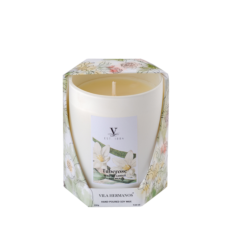 Vila Hermanos Flowers Tuberose vonná svíčka 330g