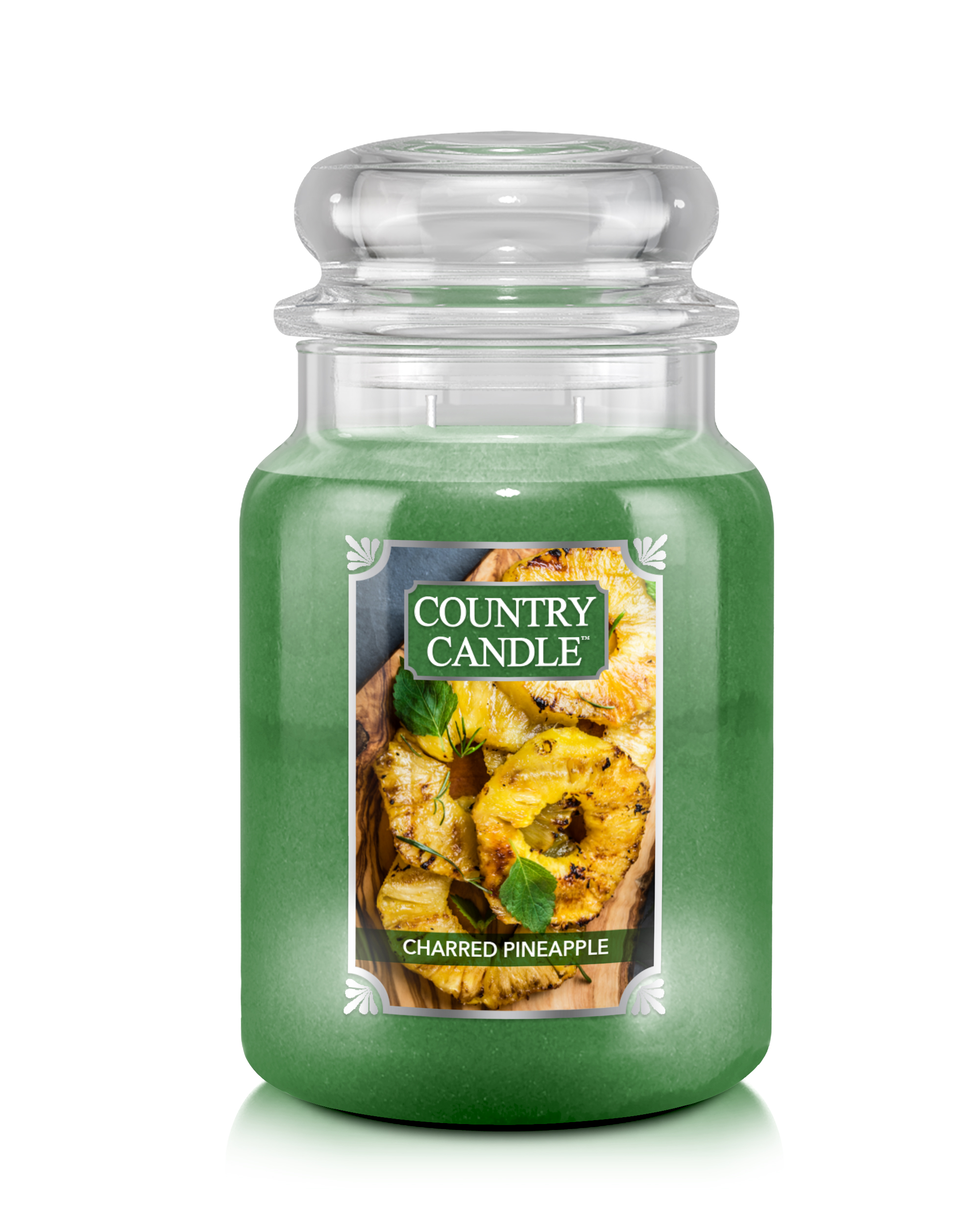 Country Candle Charred Pineapple vonná svíčka velká 2-knotová (737 g)