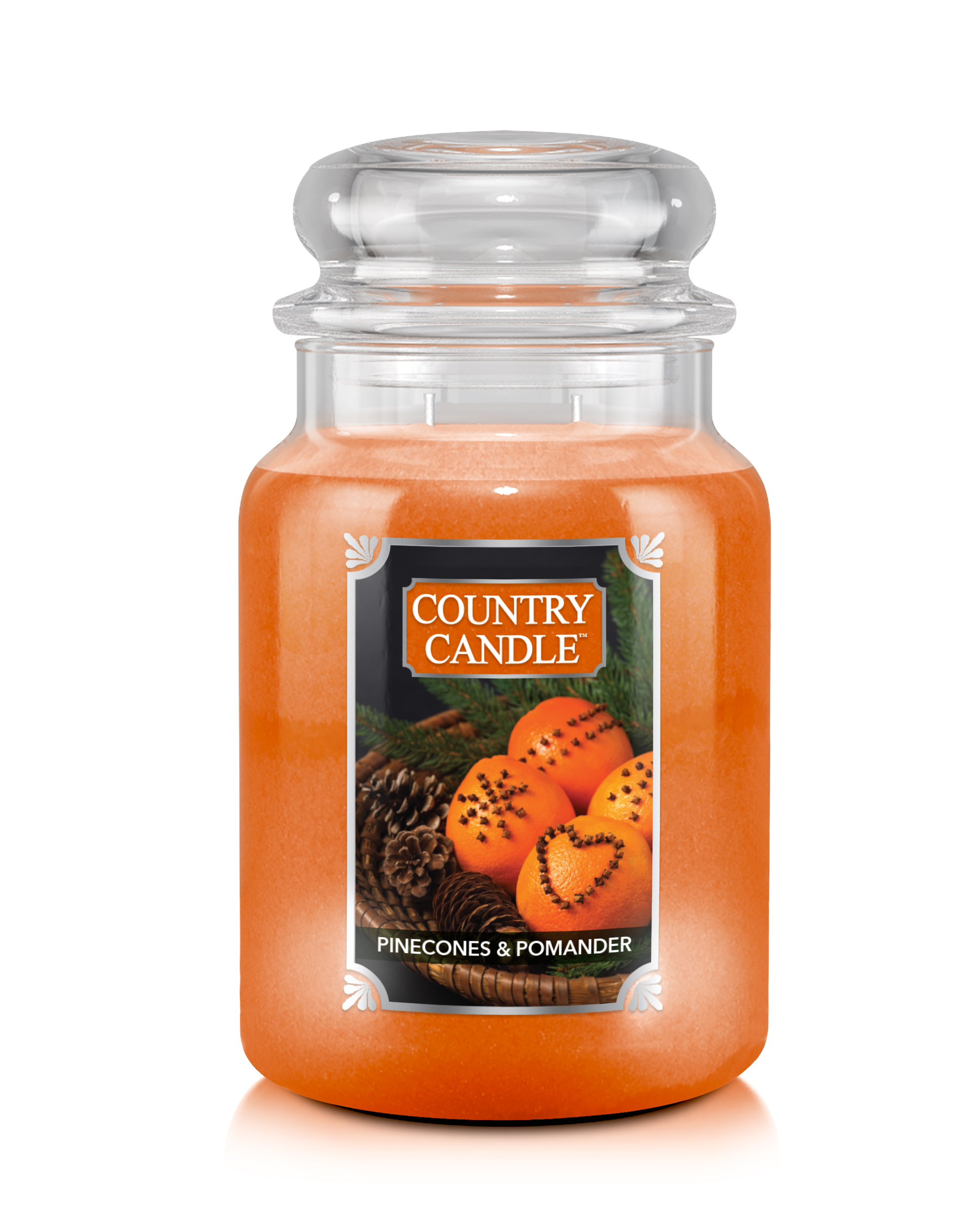 Country Candle Pinecone & Pomander vonná svíčka velká 2-knotová (737 g)