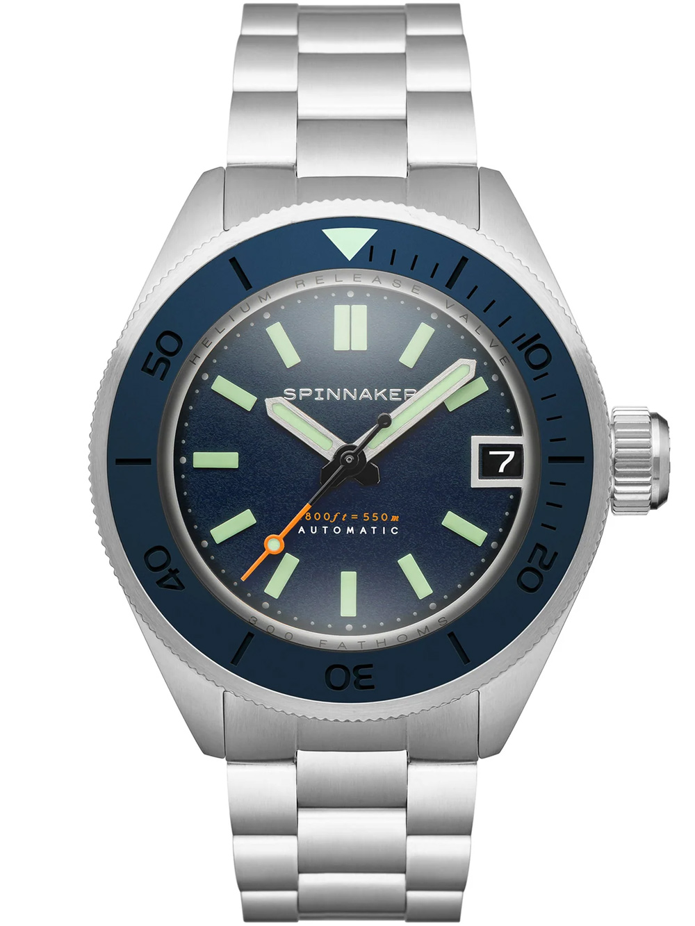 Spinnaker SP-5098-22 Picard Dark Cerulean Automatic Diver 45mm 55ATM